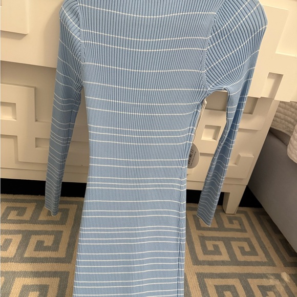 STAUD Light Blue Shoko Sweater Dress, new with tags - Picture 4 of 6